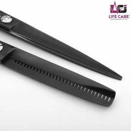 Black Barber Scissors and Thinning Scissors Set - LCI (Ltd)