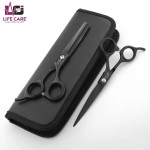 Black Barber Scissors and Thinning Scissors Set - LCI (Ltd)