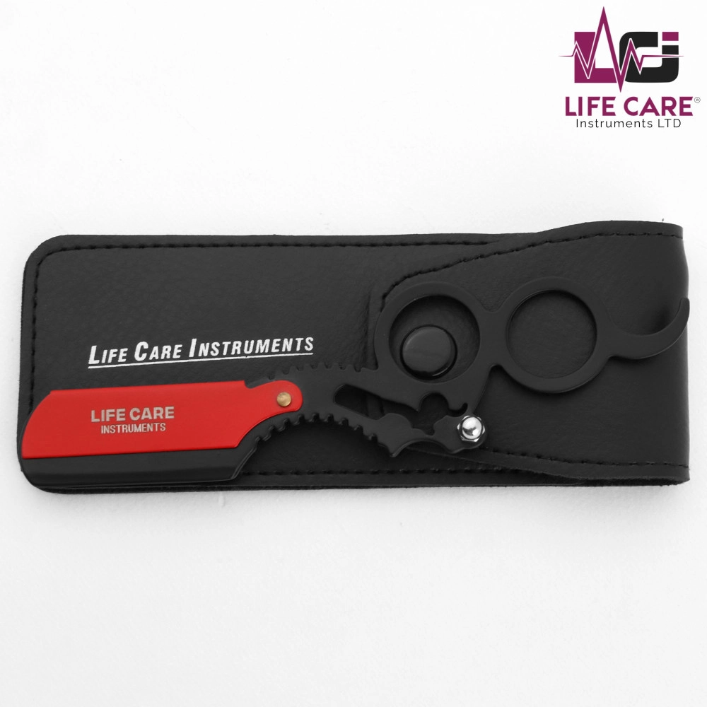 FINGER STRAIGHT RAZOR - BLACK RED LCI (LTD)