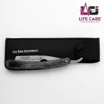 Wood Grey Handle Stainless Steel Straight Razor - LCI (LTD)