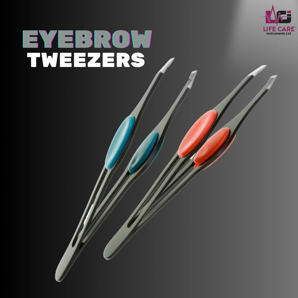 Stainless Steel Eyebrow Tweezers - LCI (Ltd)