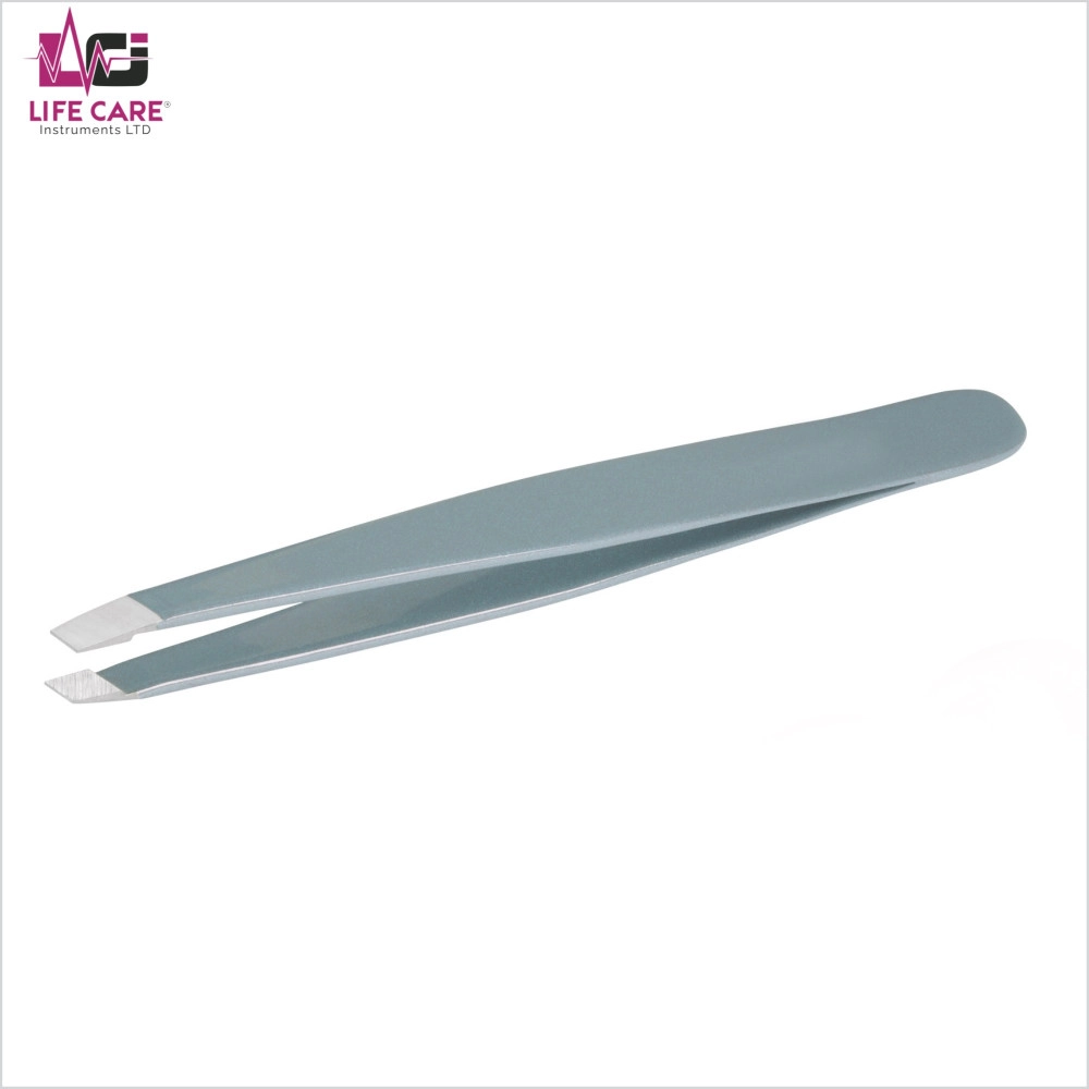 Professional Mist Blue Slant Tweezer - LCI (LTD)